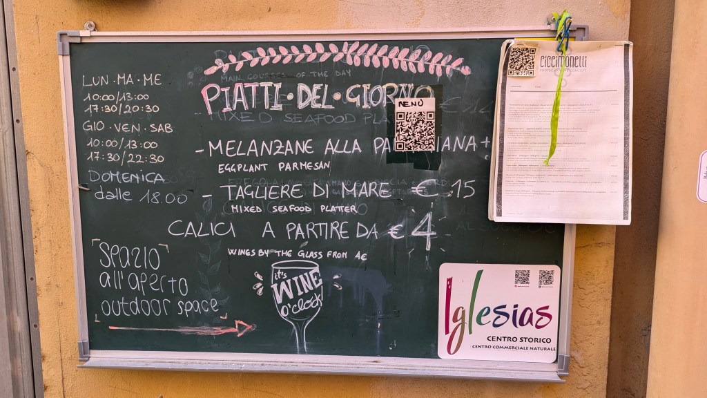 Enoteca Ciccimonelli (the Ciccimonelli Wine Cellar) Iglesias, Sardinia